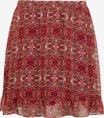 Guido Maria Kretschmer Curvy Skirt 'Evie' in Red: front