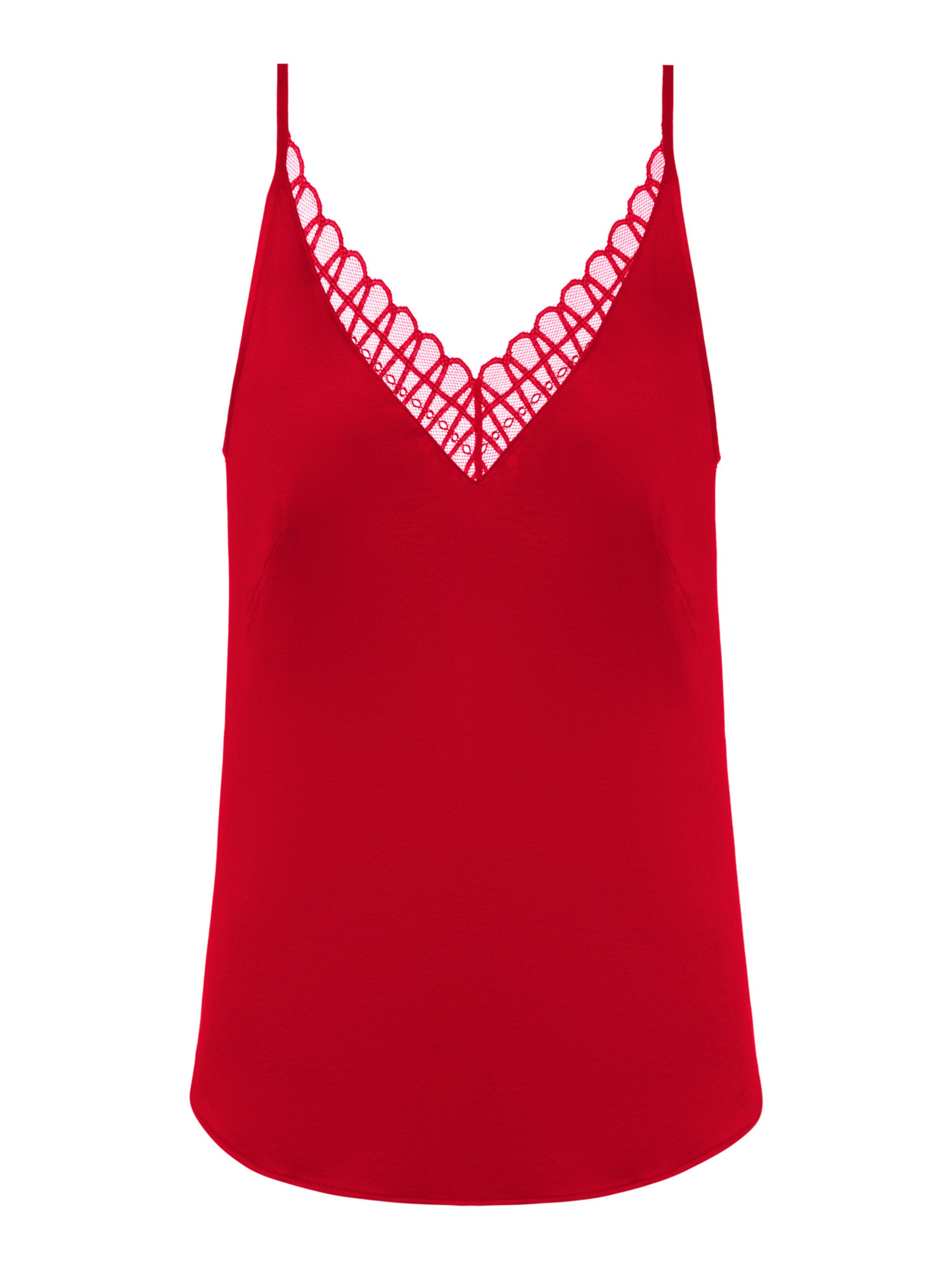 Mey Schlafshirt 'Temptation' in Rot: Vorderseite