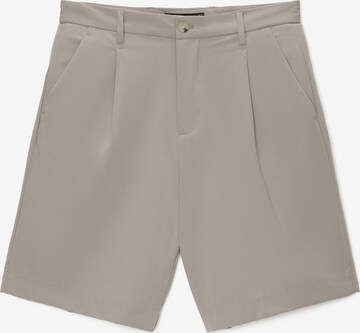 Loosefit Pantaloni con pieghe di Pull&Bear in grigio: frontale