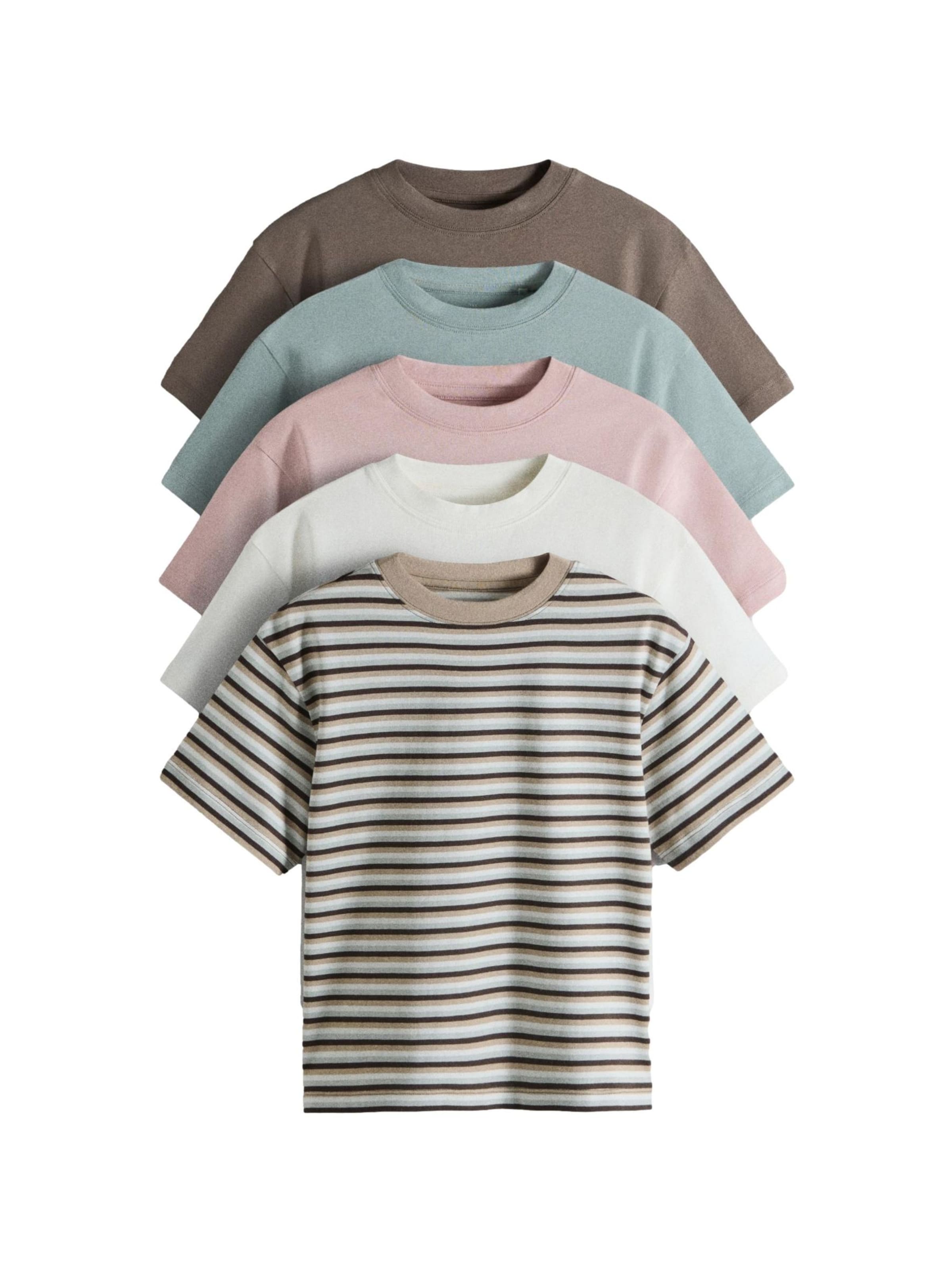 The Set T-shirt i blå: framsida