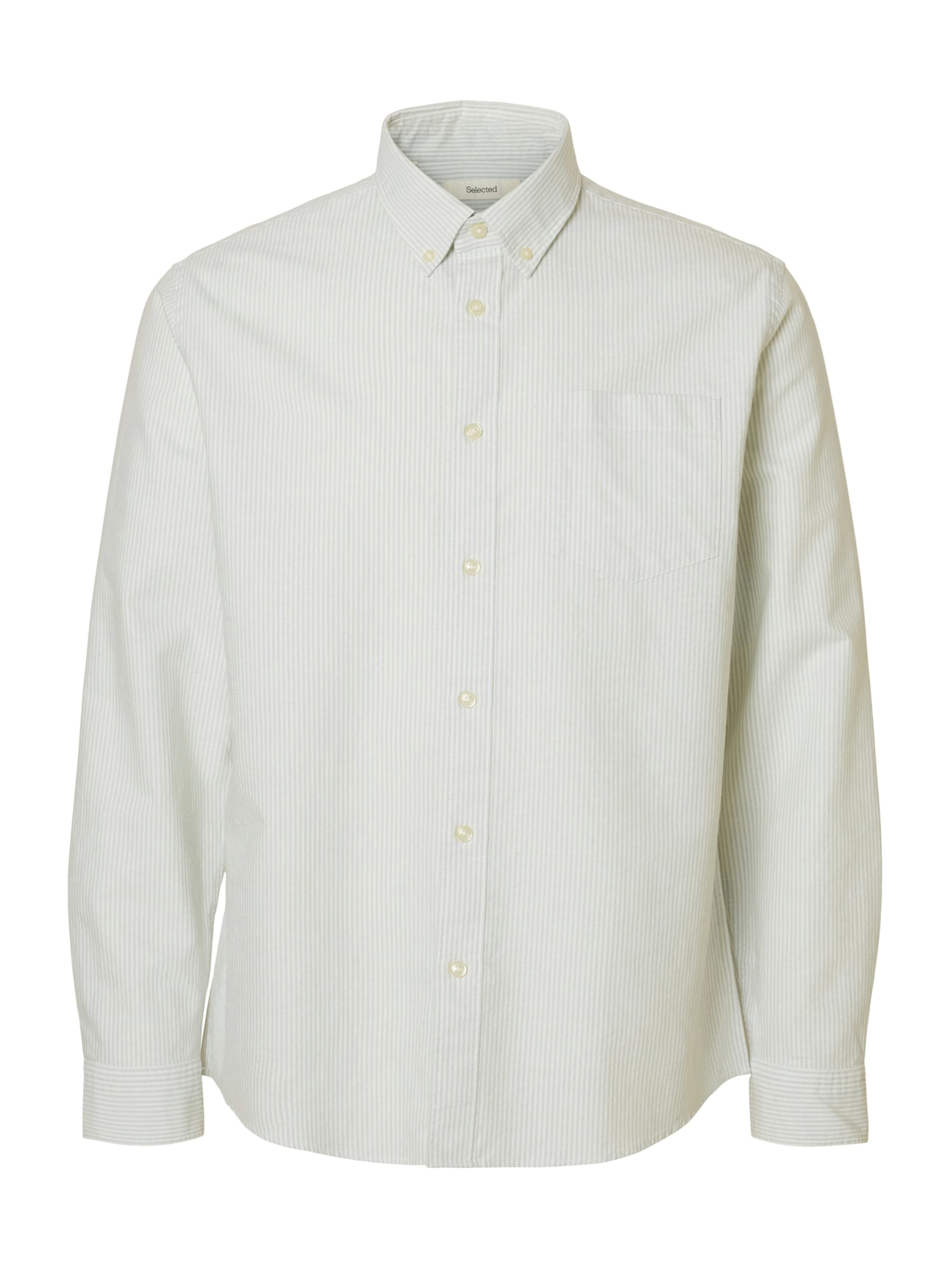 SELECTED Regularny krój Koszula 'SLHRICK' w kolorze biały: przód