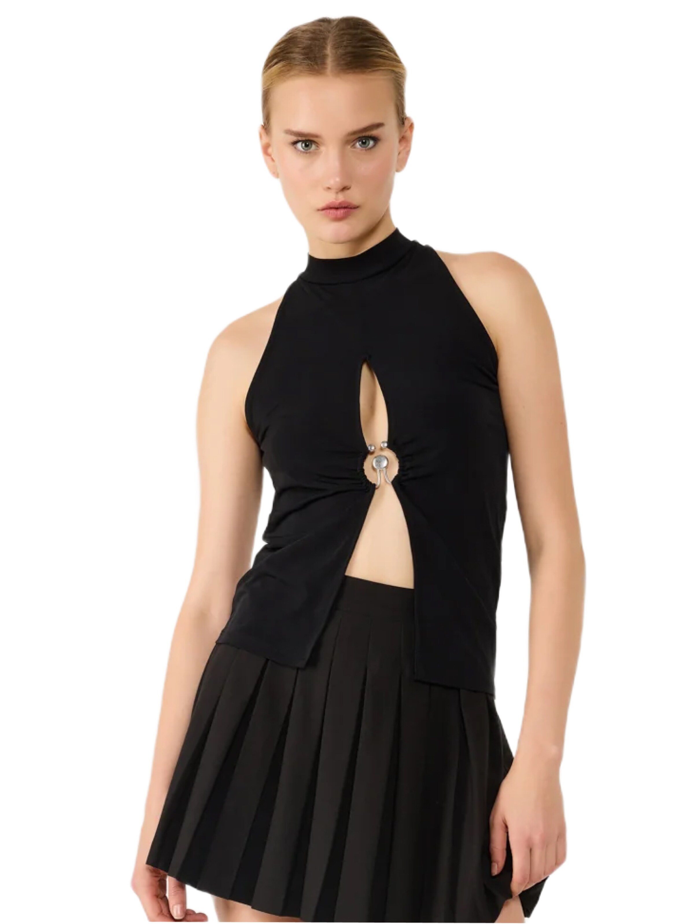 No Matter What Top in Black: front