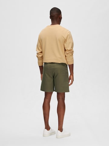 SELECTED HOMME Normální Chino kalhoty 'CARLTON' – zelená