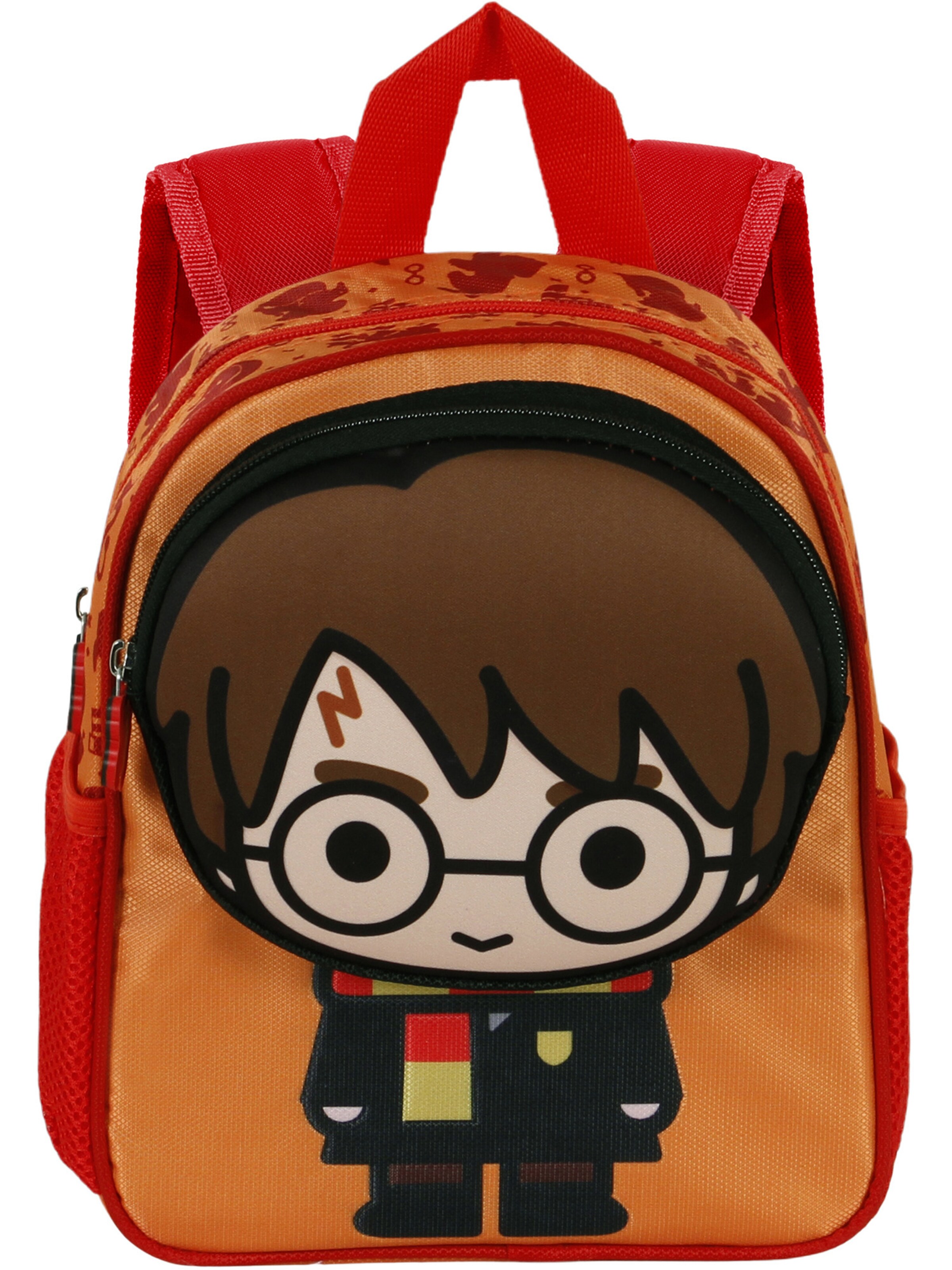 Warner Bros. Backpack 'Harry Potter Bobblehead-Pocket' in Orange: front