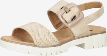 Bama Strap Sandals in Beige: front