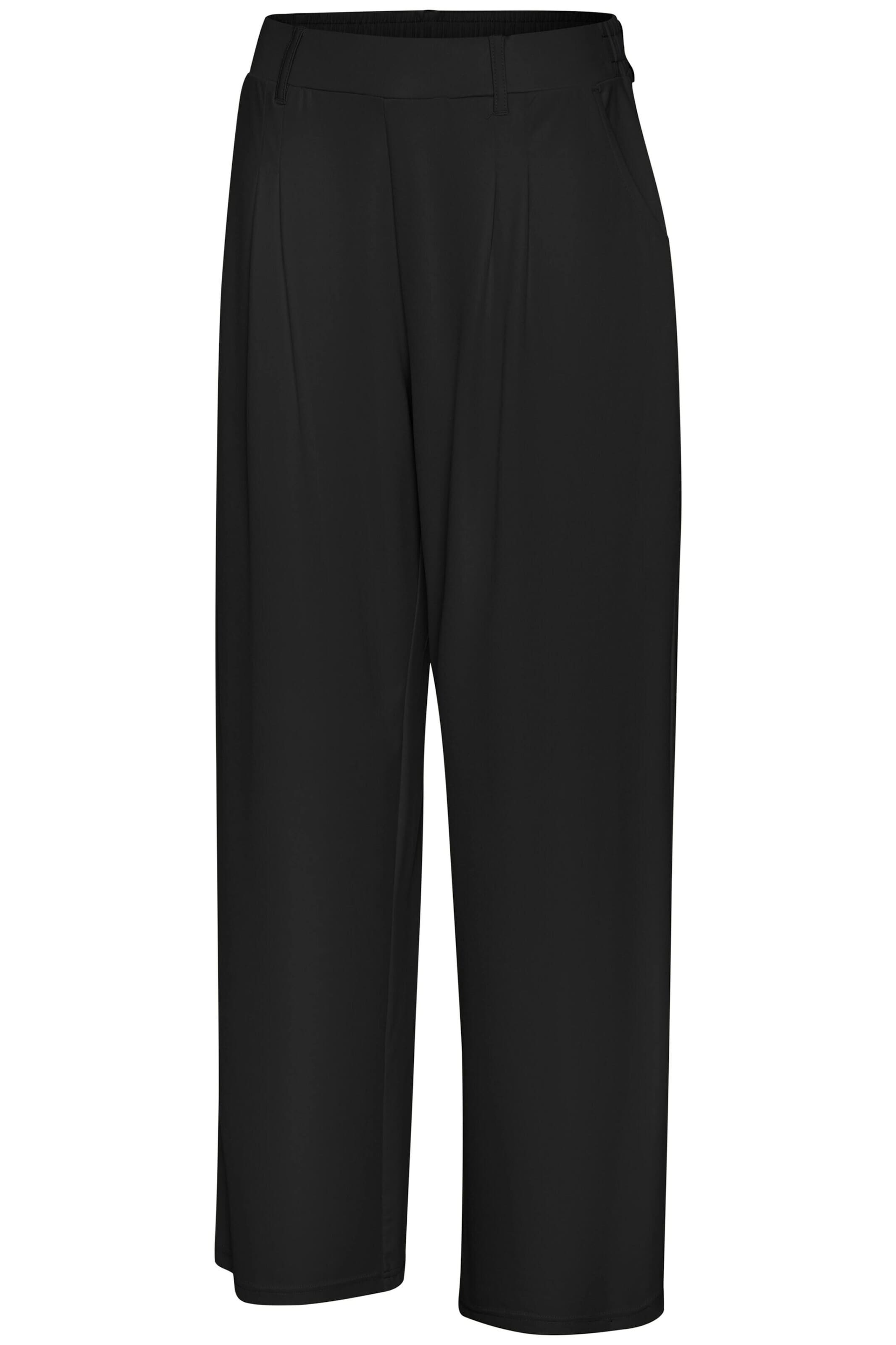 H.I.S Wide leg Pleat-Front Pants in Black