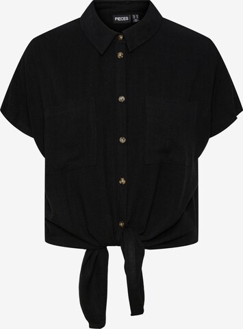 PIECES Blouse 'Vinsty' in Black: front