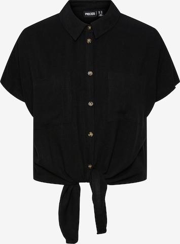 PIECES - Blusa 'Vinsty' en negro: frente