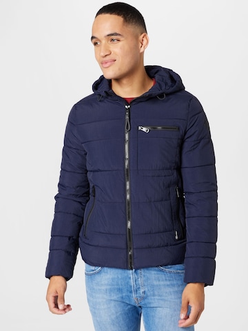 QS Between-Season Jacket in Blue: front