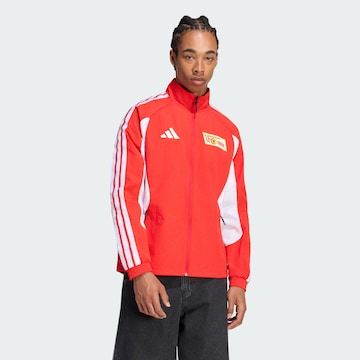 ADIDAS PERFORMANCE Sportovní bunda 'Union Berlin Anthem' – červená: přední strana