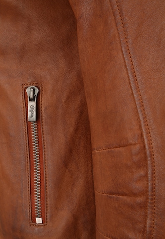 BUFFALO Lederjacke 'BE KINGLY' in Braun