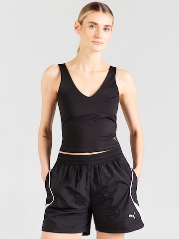 PUMA Sporttop in Schwarz: Vorderseite