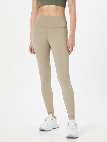 Skinny Pantalon de sport 'Gaby' Athlecia en gris : devant