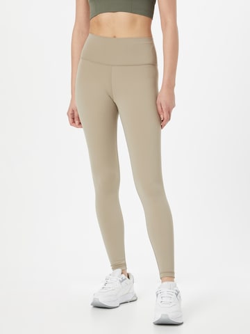 Athlecia Skinny Workout Pants 'Gaby' in Grey: front