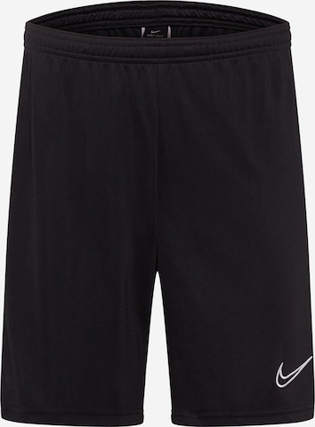 Regular Pantalon de sport 'Academy' NIKE en noir : devant