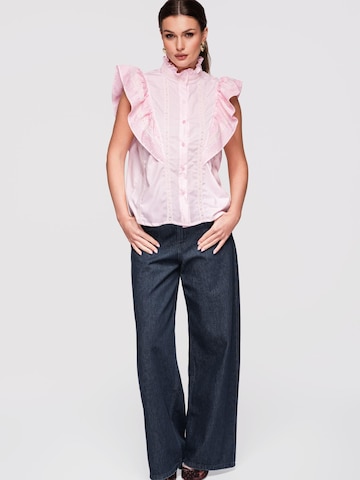 Ombre Blouse in Roze