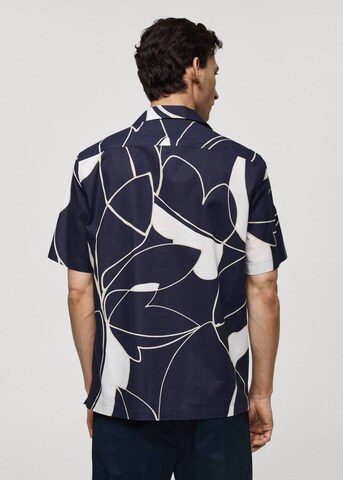 Coupe regular Chemise 'Tropez' MANGO MAN en bleu