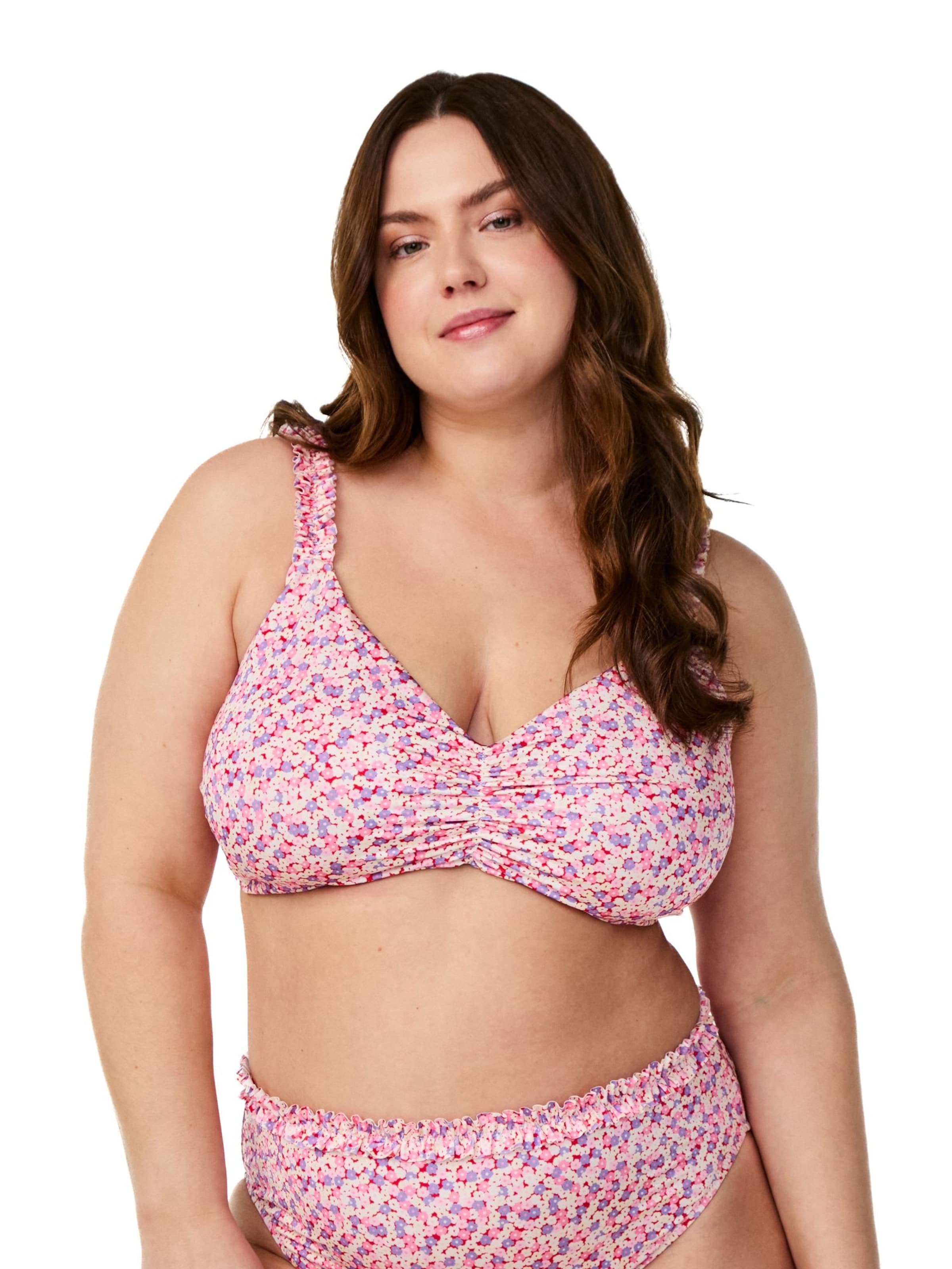 Swim by ZizziT-shirt Bikini gornji dio 'Srika' - miks boja boja: prednji dio