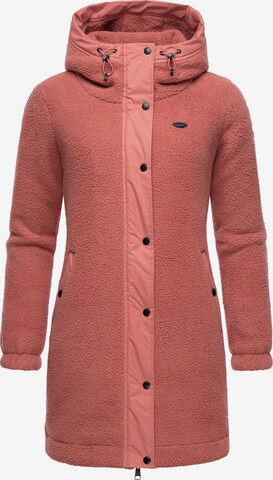 Ragwear Fleece jas 'Cousy' in Rood: voorkant