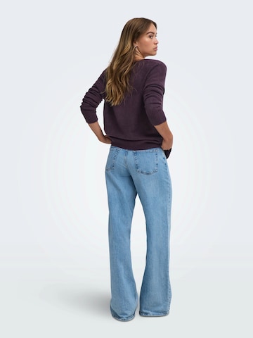 JDY Sweater 'JDYELANORA' in Purple