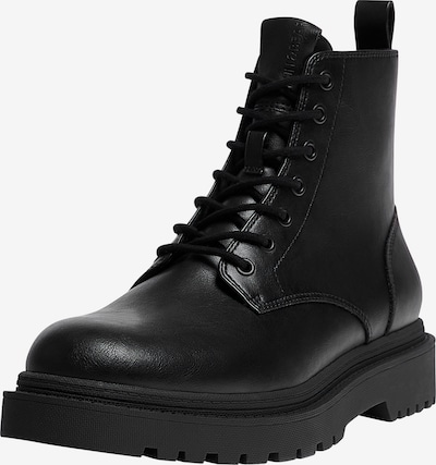 Pull&Bear Bottines à lacets en noir, Vue avec produit