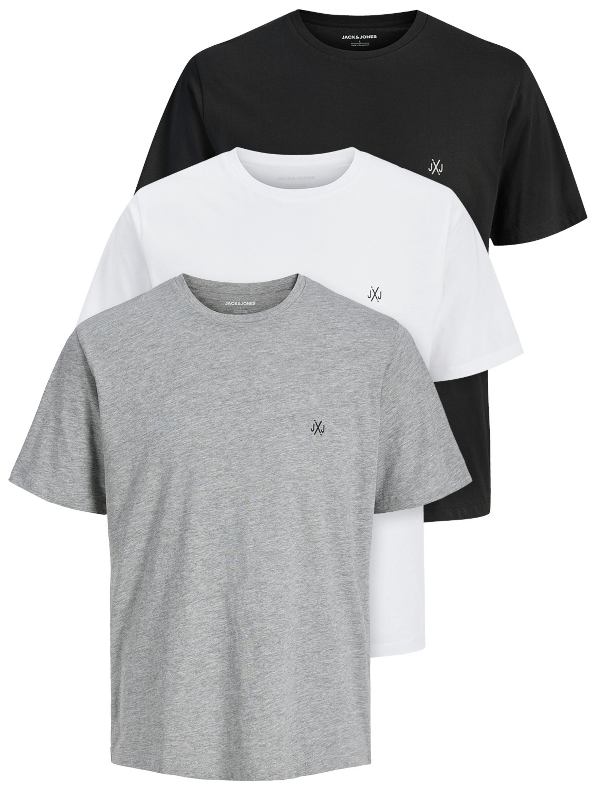 JACK & JONES Shirt 'JXJ' in Grey / Black / White, Item view