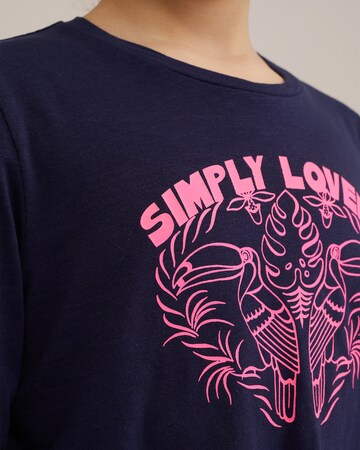 T-Shirt WE Fashion en bleu