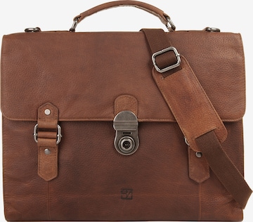 BODENSCHATZ Briefcase in Brown: front