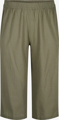Regular Pantaloni 'VFLEX' de la Zizzi pe verde: față