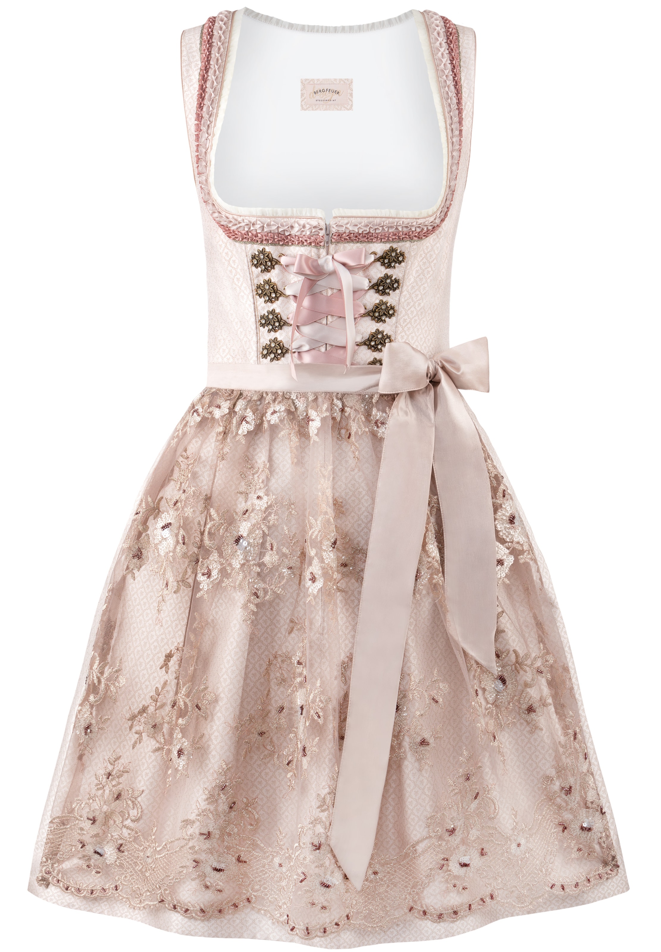 STOCKERPOINT Dirndl 'Finette' in Pink: Vorderseite