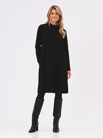 Masai Shirt Dress in Black: front