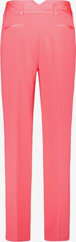 TAIFUN Regular Trousers with creases in Pink