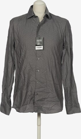 Calvin Klein Button Up Shirt in L in Grey: front
