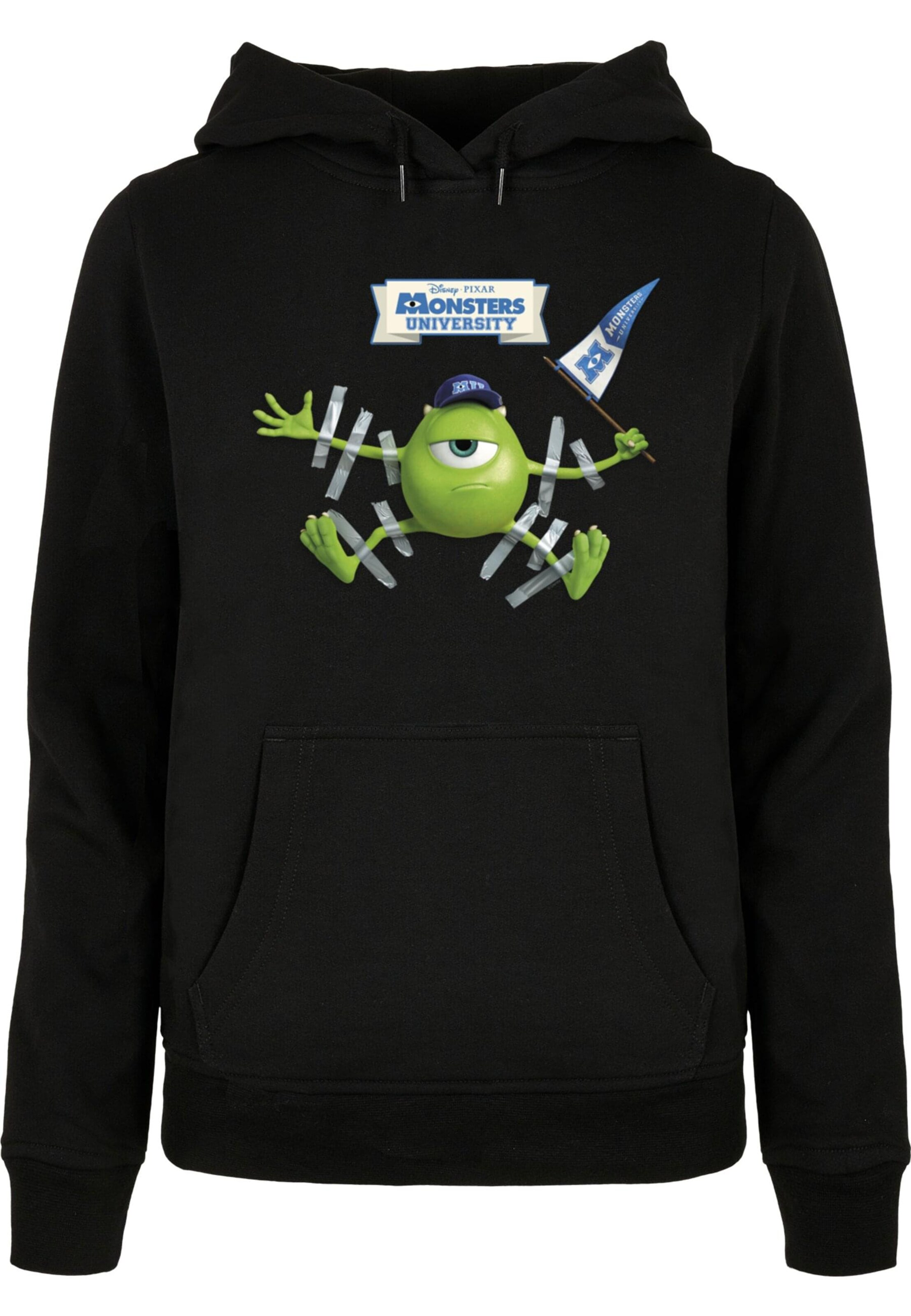 Sweat-shirt 'Monster University - Taped Mike' ABSOLUTE CULT en noir : devant