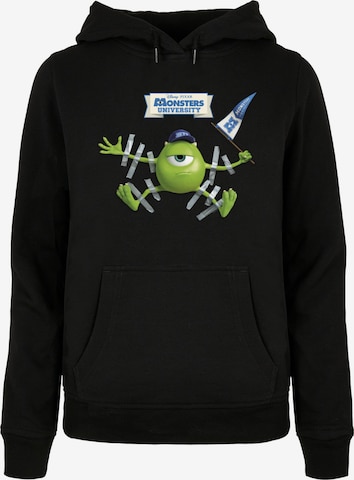Sweat-shirt 'Monster University - Taped Mike' ABSOLUTE CULT en noir : devant
