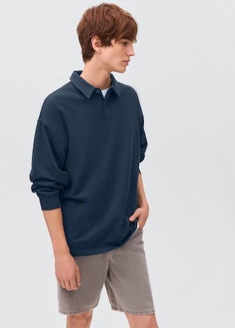 MANGO TEEN Sweatshirt 'Zipp' in Blau