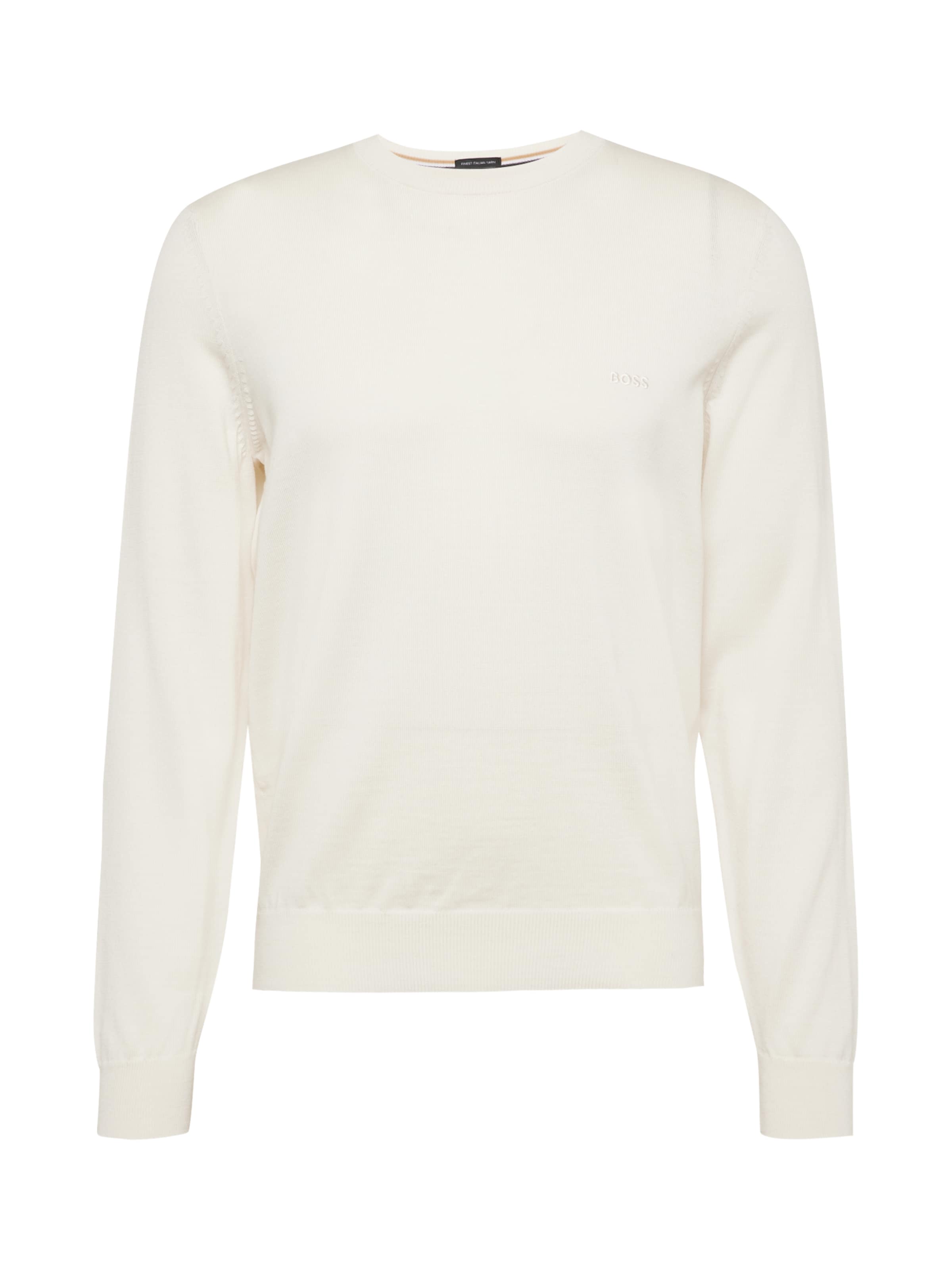 BOSS Pullover 'Botto' in Weiß: Vorderseite