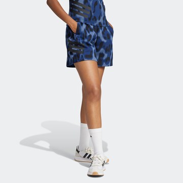 ADIDAS SPORTSWEAR Ohlapna forma Športne hlače 'Future Icons' | modra barva: sprednja stran