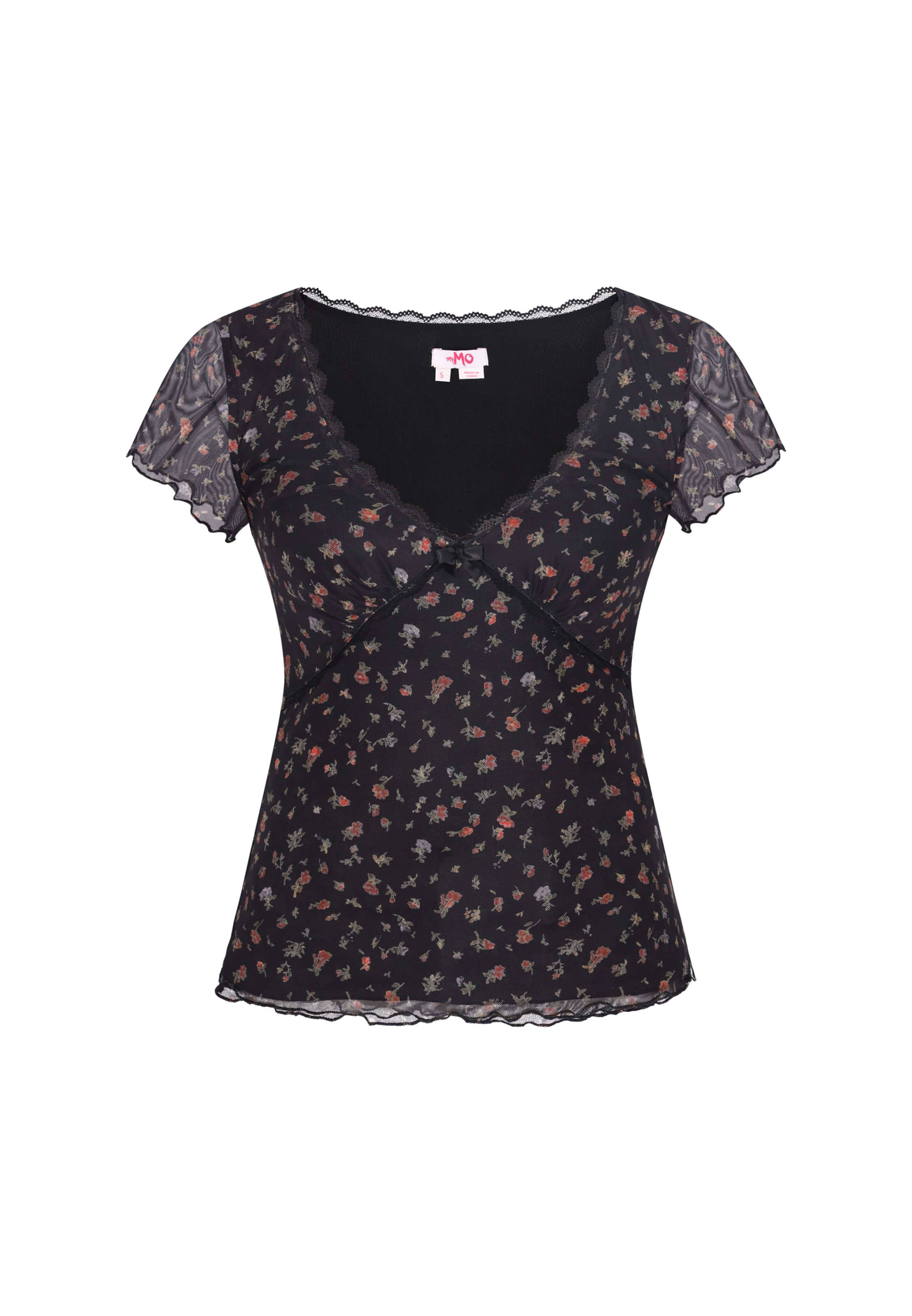 MYMO Shirt 'Young Fashion' in Zwart: voorkant