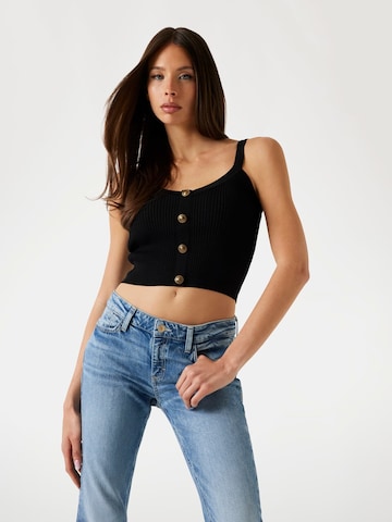 GUESS Knitted Top in Black: front
