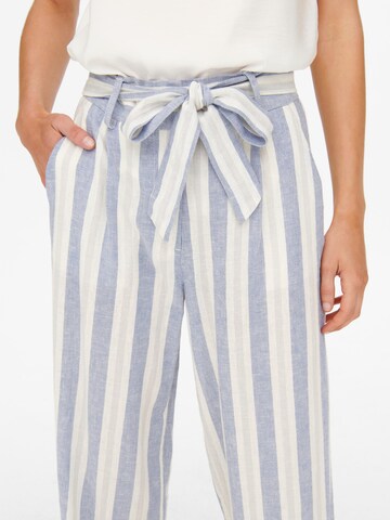 ONLY Wide leg Pleat-front trousers 'Caro' in Blue
