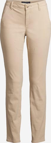 Coupe slim Pantalon chino AÉROPOSTALE en beige : devant