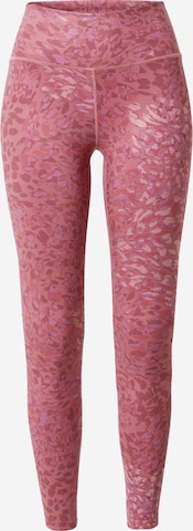 SKECHERS Slimfit Športne hlače | roza barva: sprednja stran
