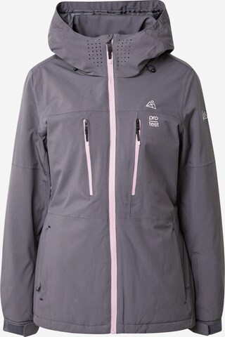 PROTEST Athletic Jacket 'SIMA' in Grey: front