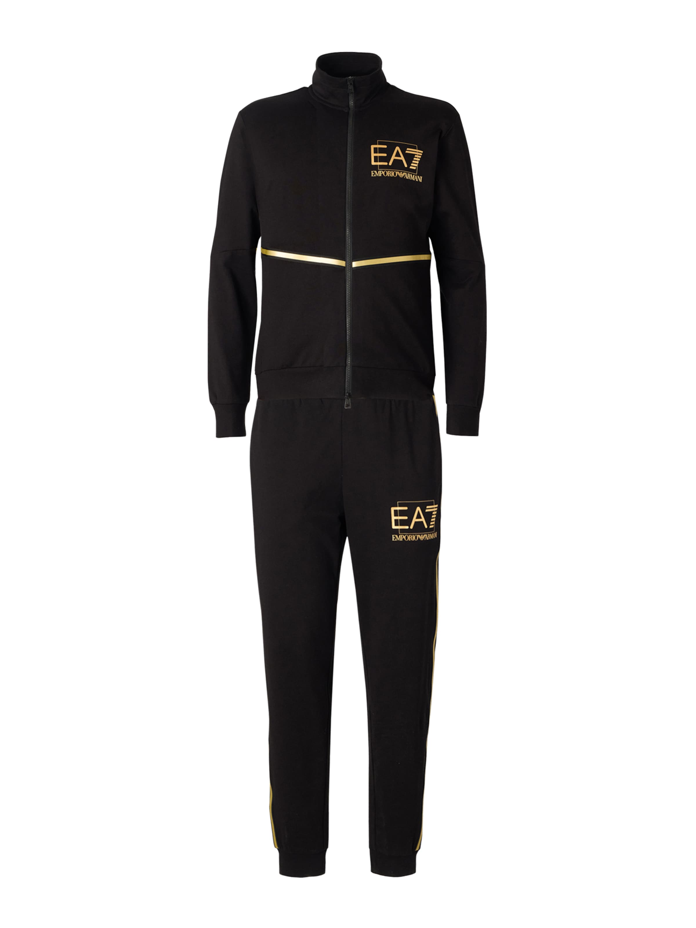 EA7 Emporio Armani Sweatsuit in Black: front