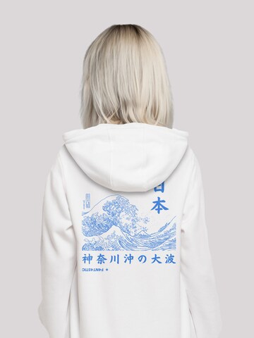 F4NT4STIC Sweatshirt 'Kanagawa Welle Japan' in Wit