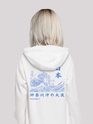 F4NT4STIC Sweatshirt 'Kanagawa Welle Japan' in White
