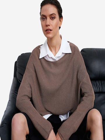 Dilvin Trui 'Pullover' in Bruin