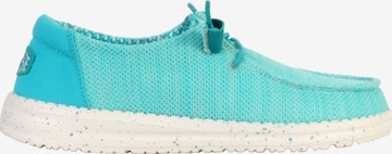 Chaussure basse 'Schnür-Mokassin „Wendy Stretch Sox“' HEY DUDE en bleu : devant