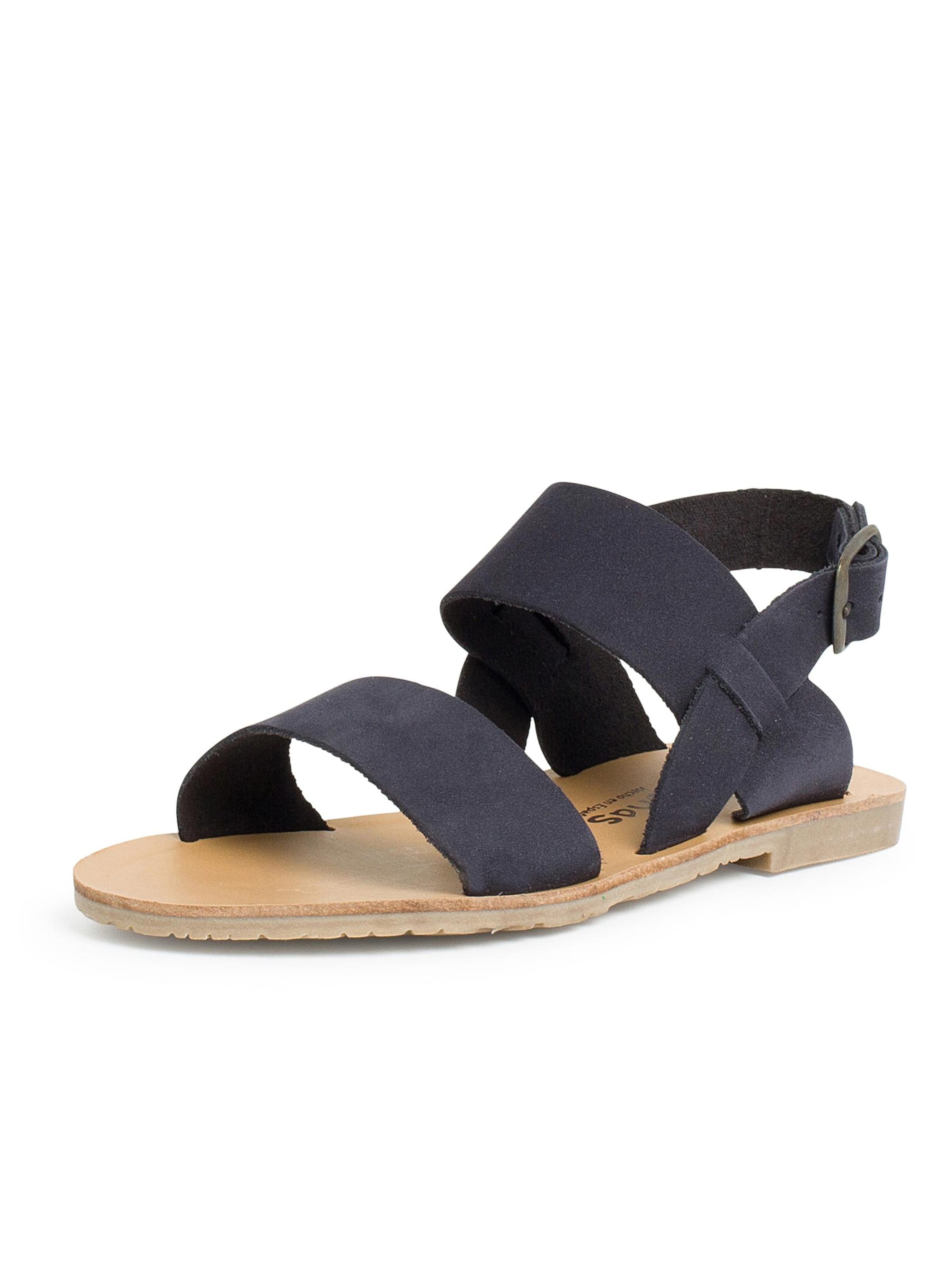 Sandales Pisamonas en bleu : devant